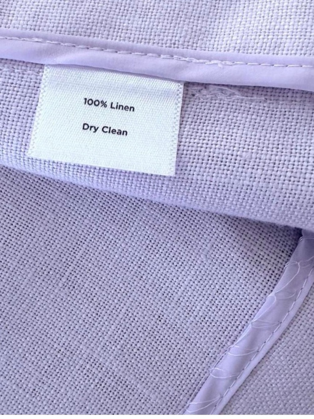 Talbots Lilac Open-Front 100% Irish Linen Jacket - Picture 7 of 7